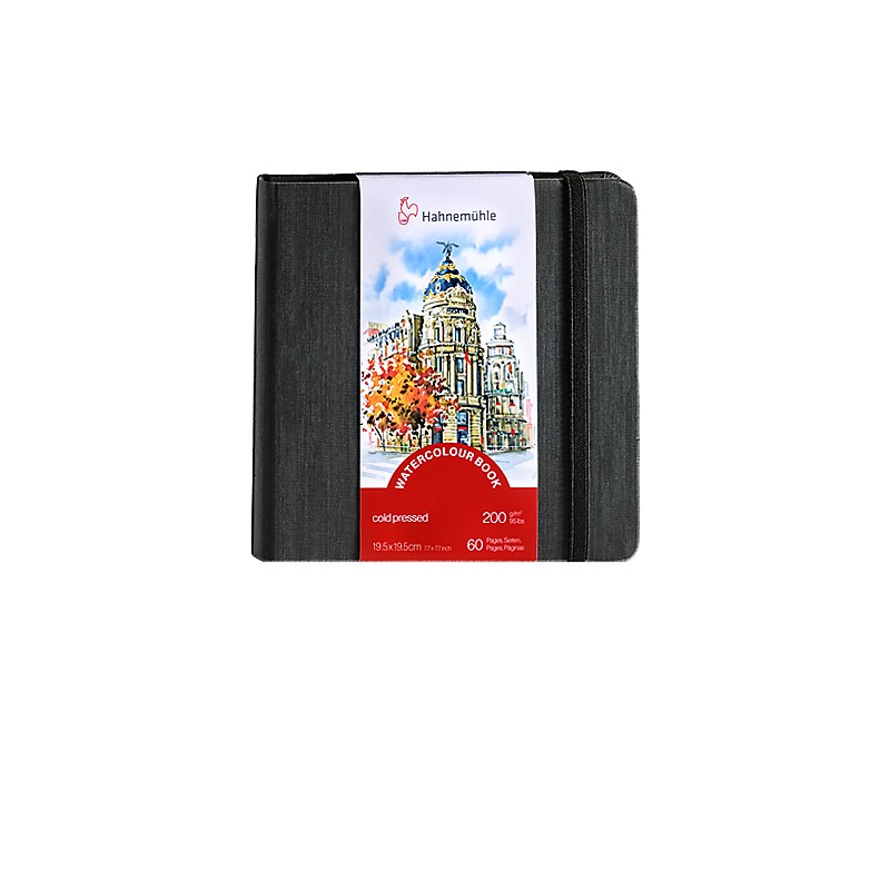Szkicownik do akwareli Hahnemuhle Watercolour Book 200 g -  19,5 x 19,5 cm