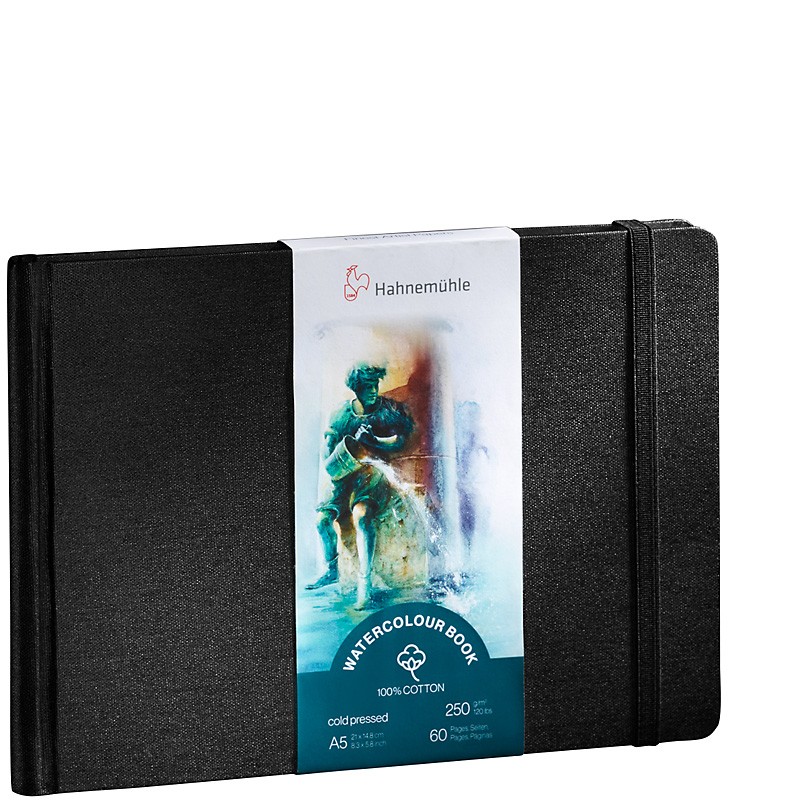 Szkicownik do akwareli Hahnemuhle Watercolour Book 250g bawełna - A5 pejzaż