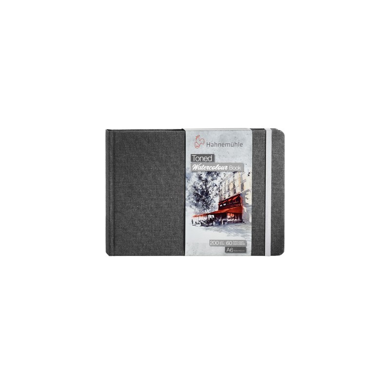 Szkicownik do akwareli Hahnemuhle Toned Watercolour grey 200g - A6 pejzaż