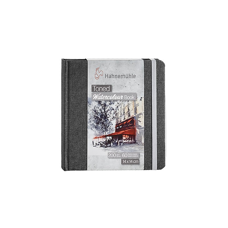 Szkicownik do akwareli Hahnemuhle Toned Watercolour grey 200g - 14x14 cm