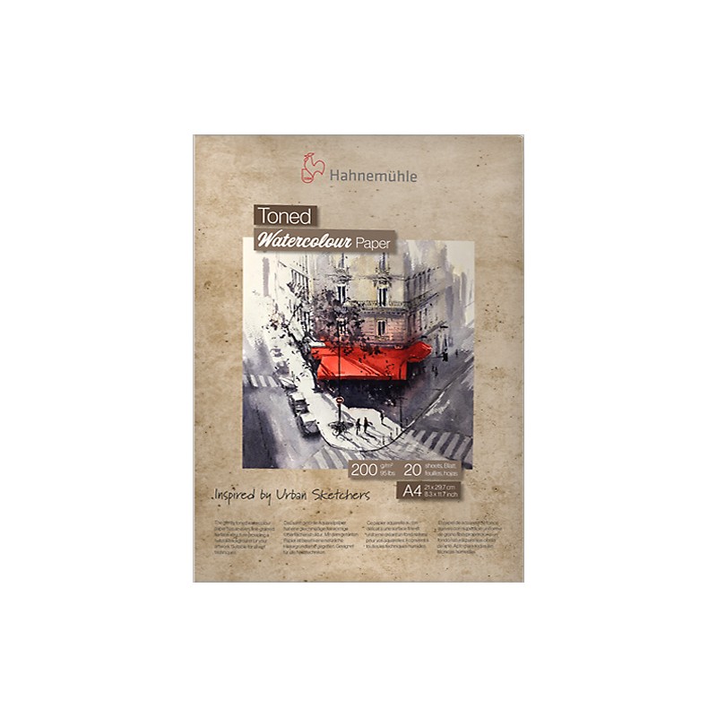 Blok do akwareli Hahnemuhle Toned Watercolour beige 200g - A4