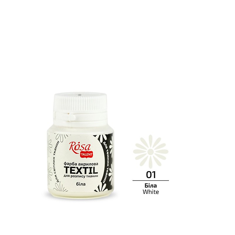 farba akrylowa do tkanin Rosa TEXTIL - sklep dla plastyków gart.pl
