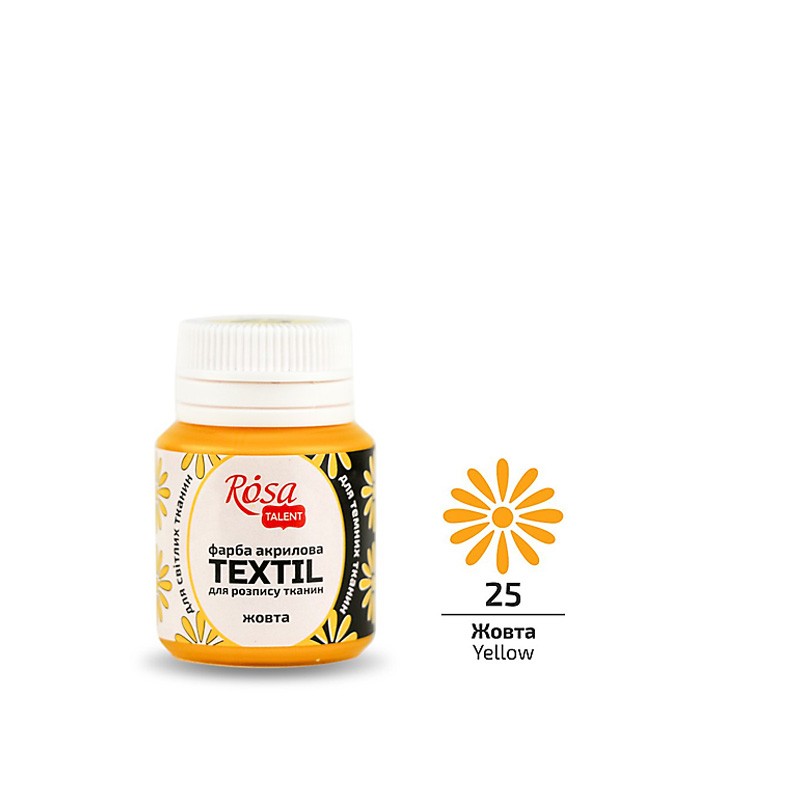 farba akrylowa do tkanin Rosa TEXTIL - sklep dla plastyków gart.pl