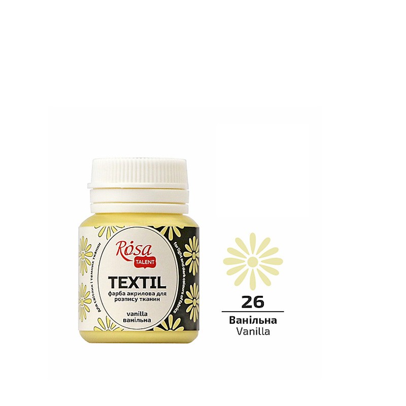 farba akrylowa do tkanin Rosa TEXTIL - sklep dla plastyków gart.pl