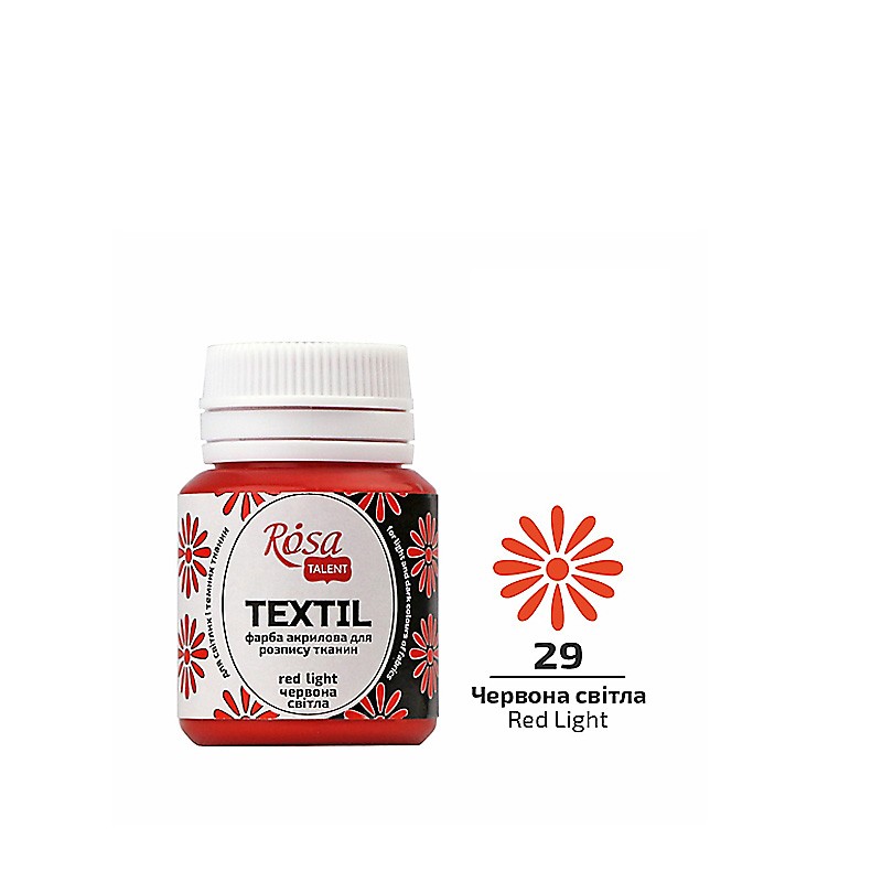 farba akrylowa do tkanin Rosa TEXTIL - sklep dla plastyków gart.pl