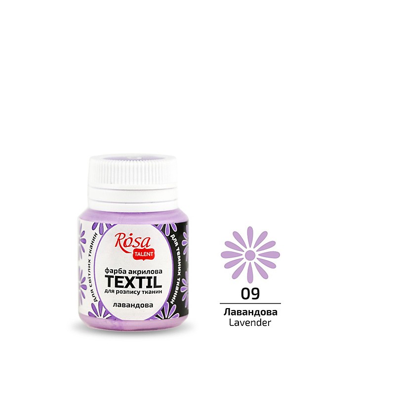 farba akrylowa do tkanin Rosa TEXTIL - sklep dla plastyków gart.pl