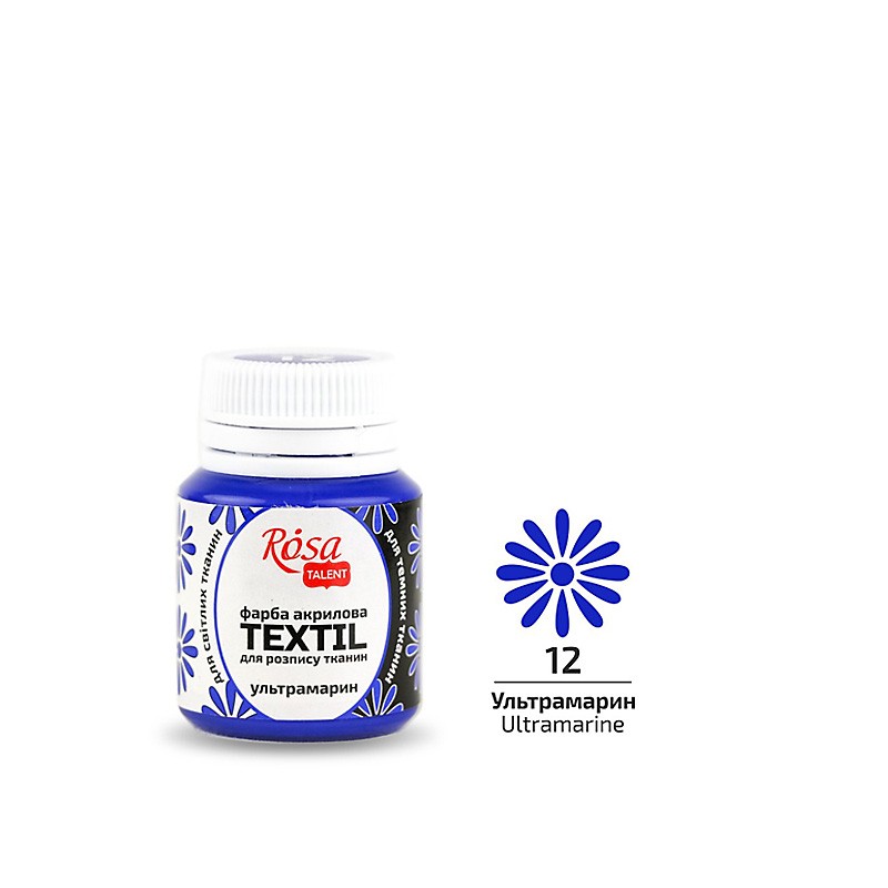 farba akrylowa do tkanin Rosa TEXTIL - sklep dla plastyków gart.pl