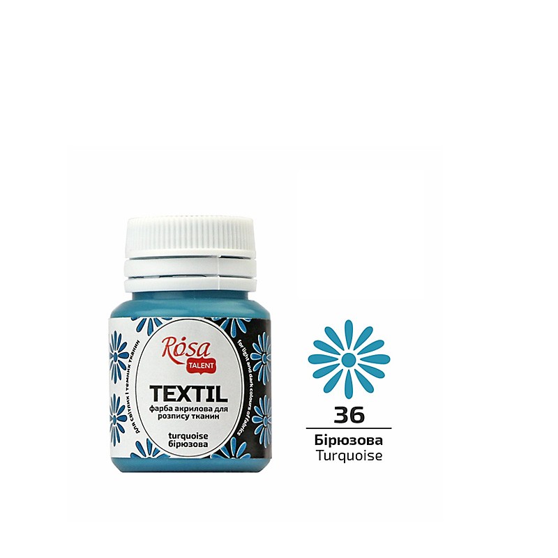 farba akrylowa do tkanin Rosa TEXTIL - sklep dla plastyków gart.pl
