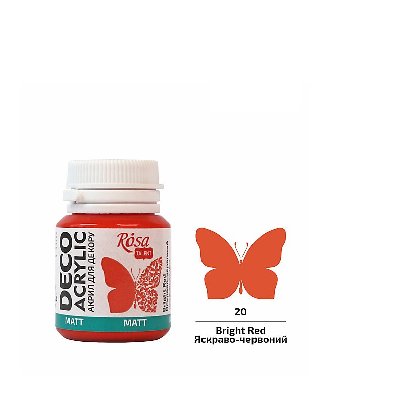 farba akrylowa matowa Rosa DECO ACRYLIC - sklep dla plastyków gart.pl