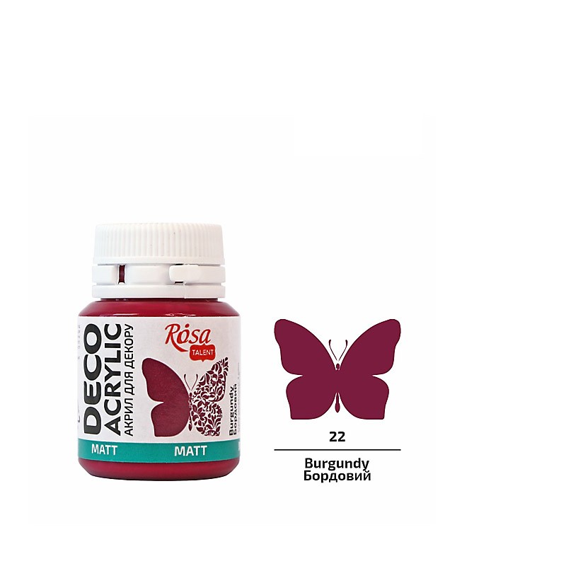 farba akrylowa matowa Rosa DECO ACRYLIC - sklep dla plastyków gart.pl