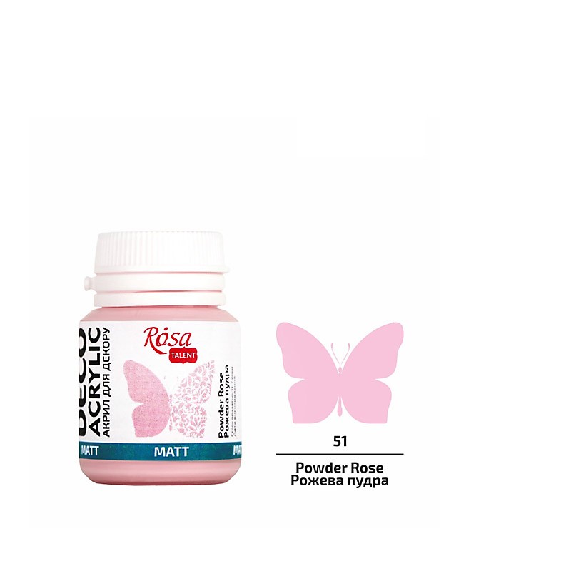 farba akrylowa matowa Rosa DECO ACRYLIC - sklep dla plastyków gart.pl
