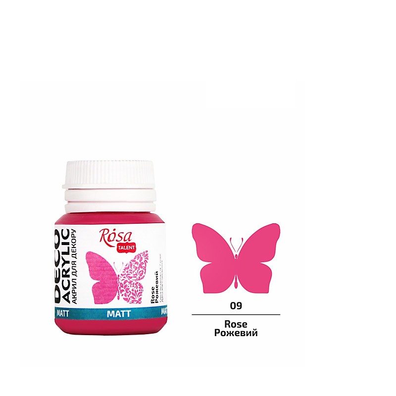 farba akrylowa matowa Rosa DECO ACRYLIC - sklep dla plastyków gart.pl