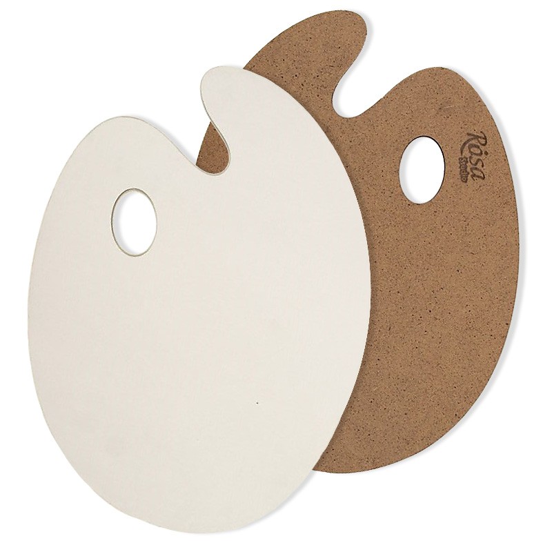 Paleta malarska owalna 25 x 35 cm Rosa Studio, MDF gruntowana - gart.pl