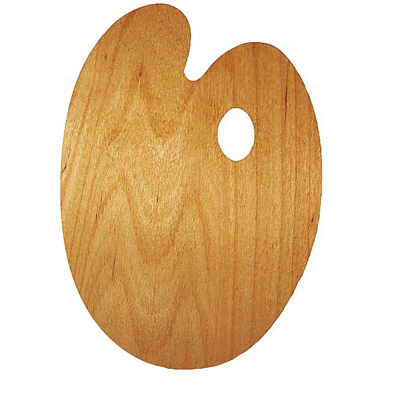 Paleta malarska drewniana owalna 30 x 40 cm Rosa Gallery - olejowana - gart.pl