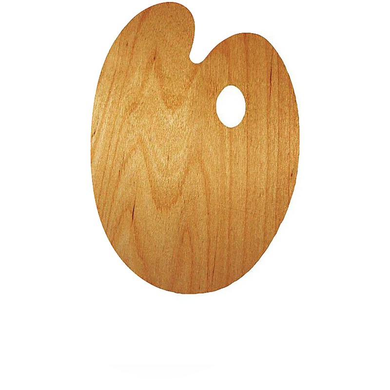 Paleta malarska drewniana owalna 20 x 30 cm Rosa Gallery - olejowana - gart.pl