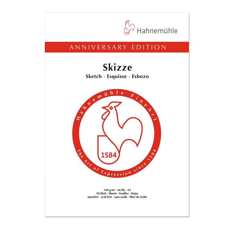 Limitowany blok do rysunku Hahnemuhle Skizze Pad 140 g - A3