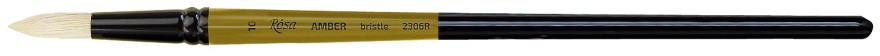 pędzel okragly do farb olejnych i akrylowych AMBER bristle - 10