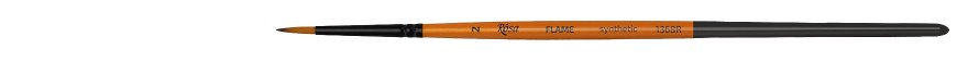pędzel okragly do farb akrylowych i gwaszy FLAME synthetic - 2