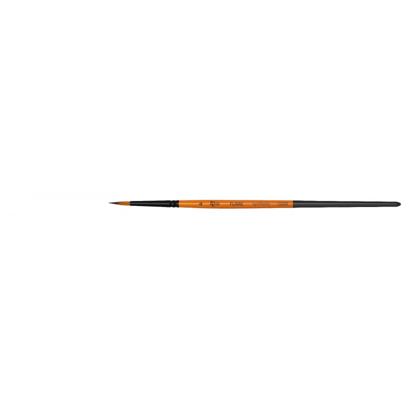 pędzel okragly do farb akrylowych i gwaszy FLAME synthetic - 4