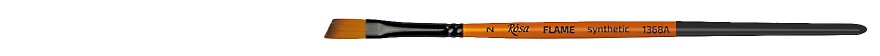pędzel skosny do farb akrylowych i gwaszy FLAME synthetic - 2