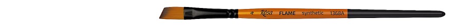 pędzel skosny do farb akrylowych i gwaszy FLAME synthetic - 4