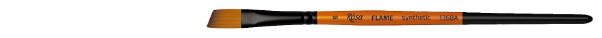 pędzel skosny do farb akrylowych i gwaszy FLAME synthetic - 6