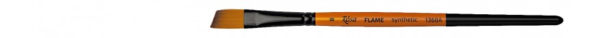 pędzel skosny do farb akrylowych i gwaszy FLAME synthetic - 8