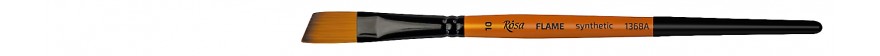 pędzel skosny do farb akrylowych i gwaszy FLAME synthetic - 10