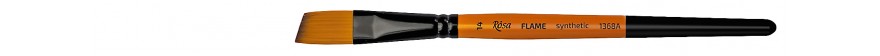 pędzel skosny do farb akrylowych i gwaszy FLAME synthetic - 14