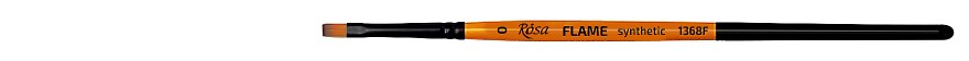 pędzel plaski do farb akrylowych i gwaszy FLAME synthetic - 0