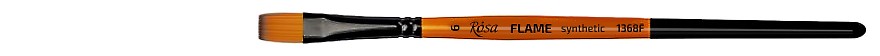pędzel plaski do farb akrylowych i gwaszy FLAME synthetic - 6