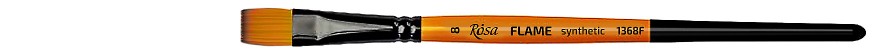 pędzel plaski do farb akrylowych i gwaszy FLAME synthetic - 8