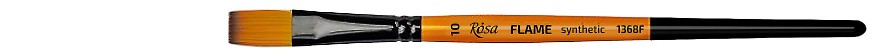 pędzel plaski do farb akrylowych i gwaszy FLAME synthetic - 10