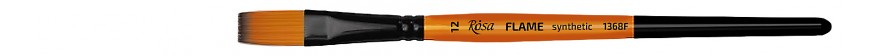 pędzel plaski do farb akrylowych i gwaszy FLAME synthetic - 12