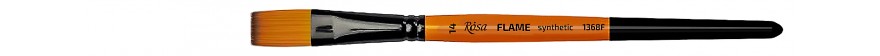 pędzel plaski do farb akrylowych i gwaszy FLAME synthetic - 14