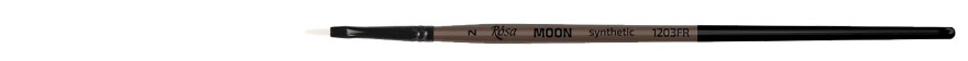 Pędzel Rosa MOON synthetic seria 1203FR do farb akrylowych koci język