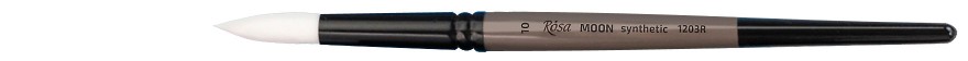 pędzel okragly do farb akrylowych i gwaszy Rosa Moon synthetic - 10
