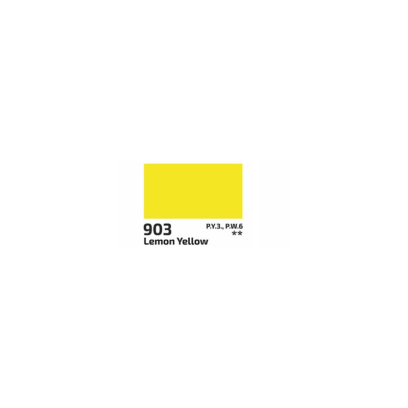 farba Gouache Rosa STUDIO nr 903 -  Lemon Yellow, 200 ml