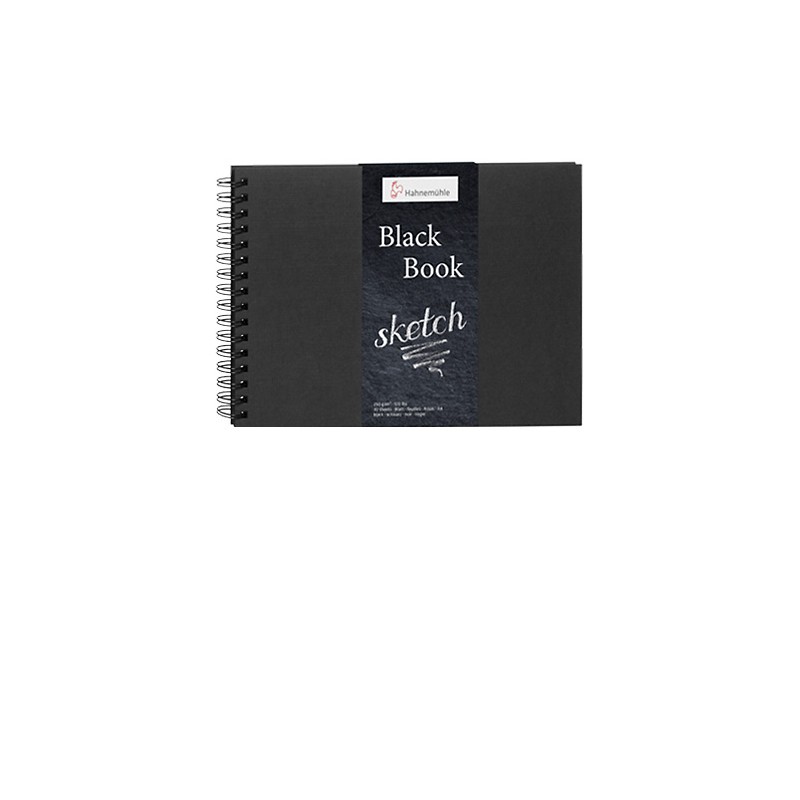 Szkicownik na spirali Hahnemühle Black Book 250g - A4 pejzaż