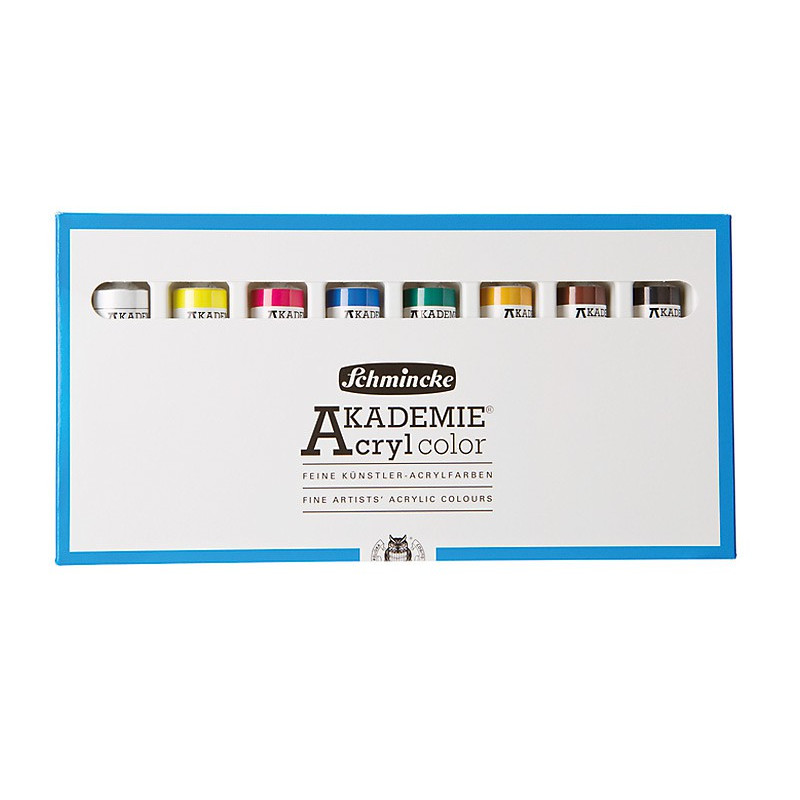 Komplet farb akrylowych Schmincke AKADEMIE Acryl 8x60ml - art. 76011097