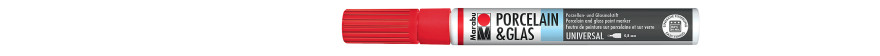 Marabu PORCELAIN & GLAS marker do szkła i porcelany 0,8 mm - 125 cherry