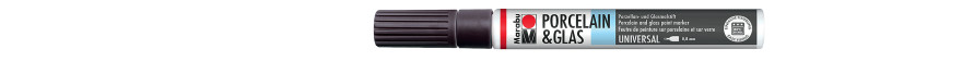 Marabu PORCELAIN & GLAS marker do szkła i porcelany 0,8 mm - 073 black