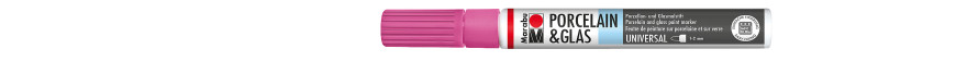 Marabu PORCELAIN & GLAS marker do szkła i porcelany 1-2 mm - 033 rose pink