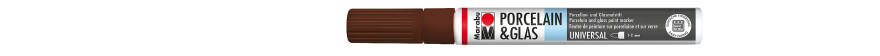 Marabu PORCELAIN & GLAS marker do szkła i porcelany 1-2 mm - 295 cocoa
