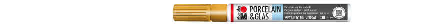 Marabu PORCELAIN & GLAS marker do szkła i porcelany 1-2 mm - 084 gold