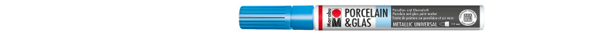 Marabu PORCELAIN & GLAS marker do szkła i porcelany 1-2 mm - 752 metallic-blue