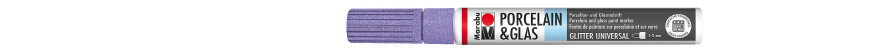 Marabu PORCELAIN & GLAS marker do szkła i porcelany 1-2 mm - 507 glitter-lavender
