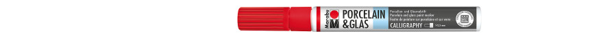 Marabu PORCELAIN & GLAS marker do szkła i porcelany 1-2,5 mm - 125 cherry