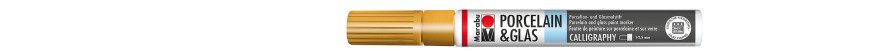 Marabu PORCELAIN & GLAS marker do szkła i porcelany 1-2,5 mm - 084 gold
