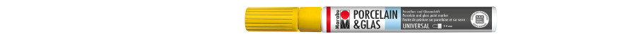 Marabu PORCELAIN & GLAS marker do szkła i porcelany 2-4 mm - 220 sunshine yellow